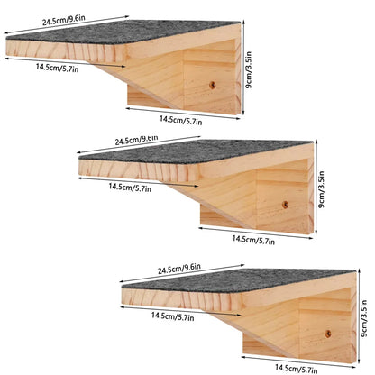 Soft Cushioned Wall Mounted Cat Shelves Indoor Cat Climbing Furniture Perch & Bed for Kittens/Adult Cats Sleeping & Playing