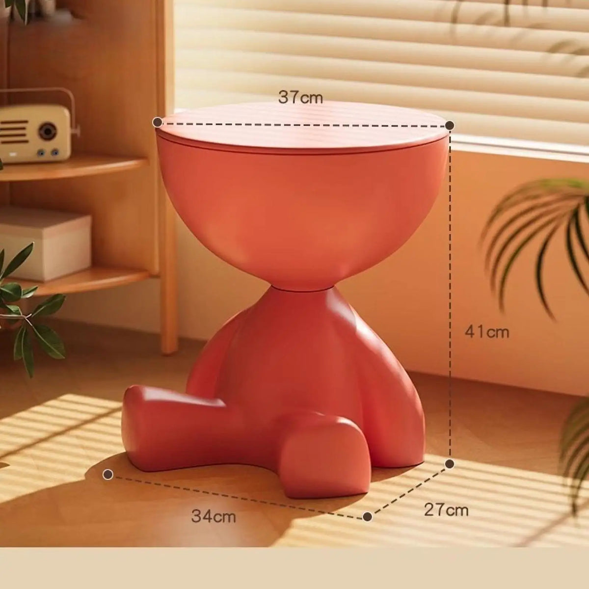 Sculptural Bear Hidden Storage Table