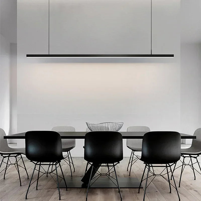 Nordic Minimalist Linear Pendant Light