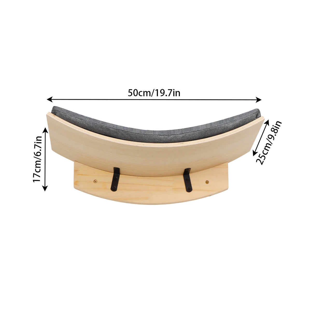 Soft Cushioned Wall Mounted Cat Shelves Indoor Cat Climbing Furniture Perch & Bed for Kittens/Adult Cats Sleeping & Playing