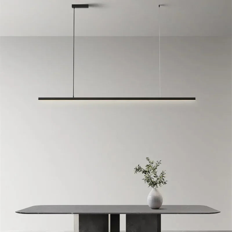 Nordic Minimalist Linear Pendant Light