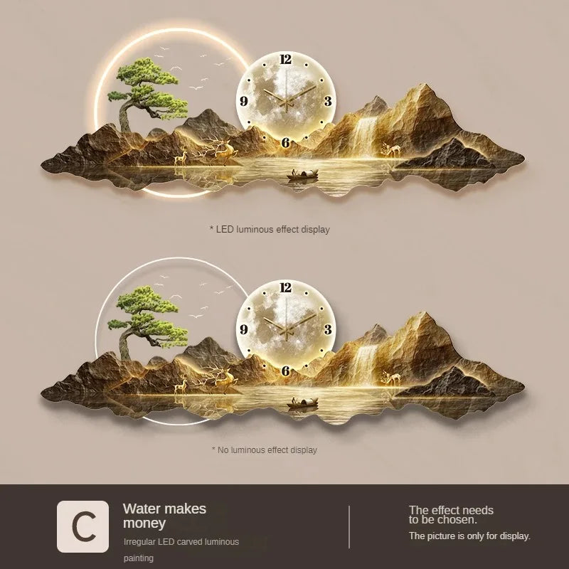 Nordic Silent Ambient Wall Clock