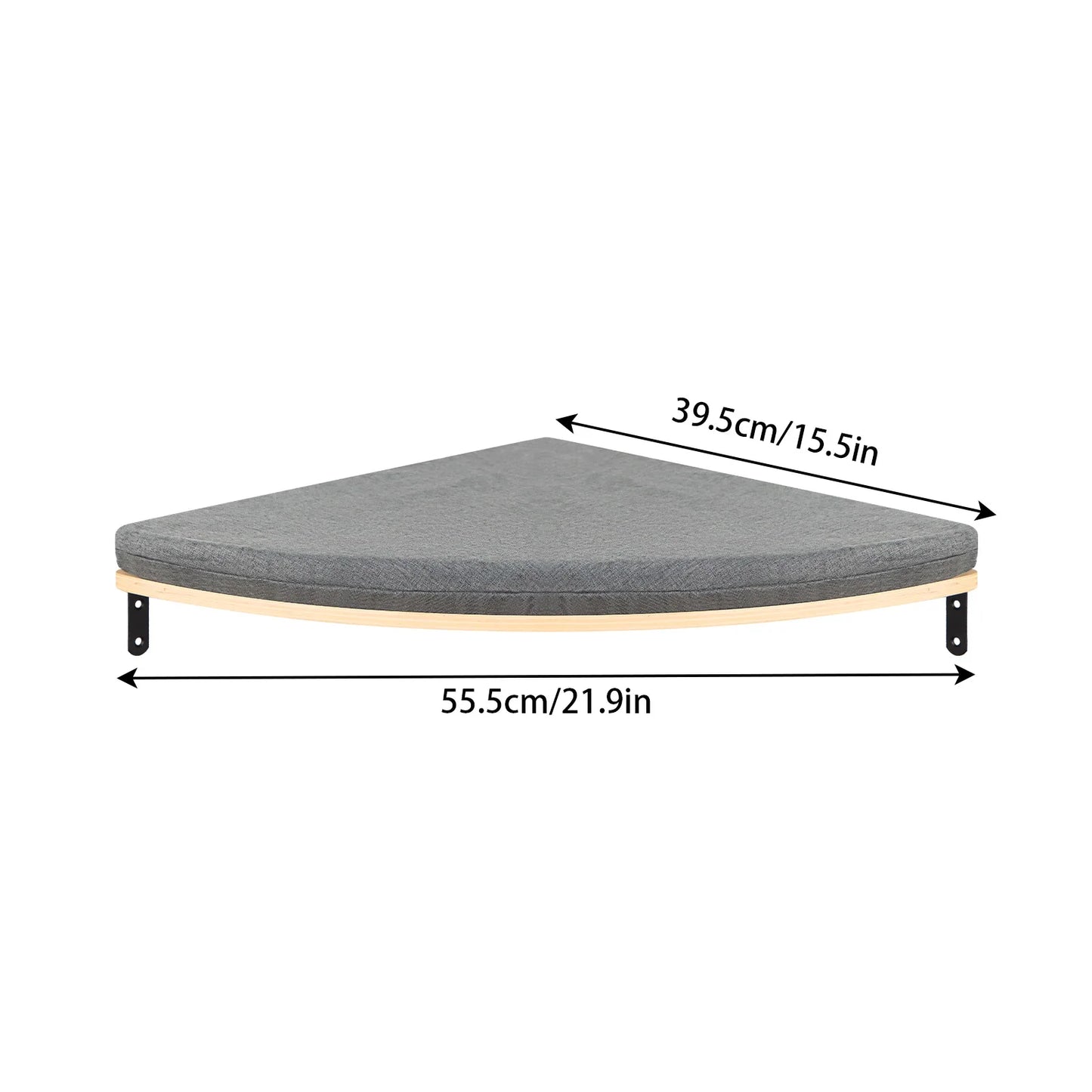 Soft Cushioned Wall Mounted Cat Shelves Indoor Cat Climbing Furniture Perch & Bed for Kittens/Adult Cats Sleeping & Playing