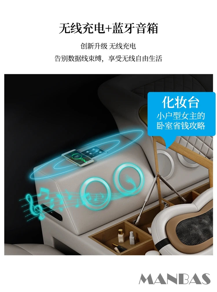 Integrated Leather Smart Sanctuary Bed